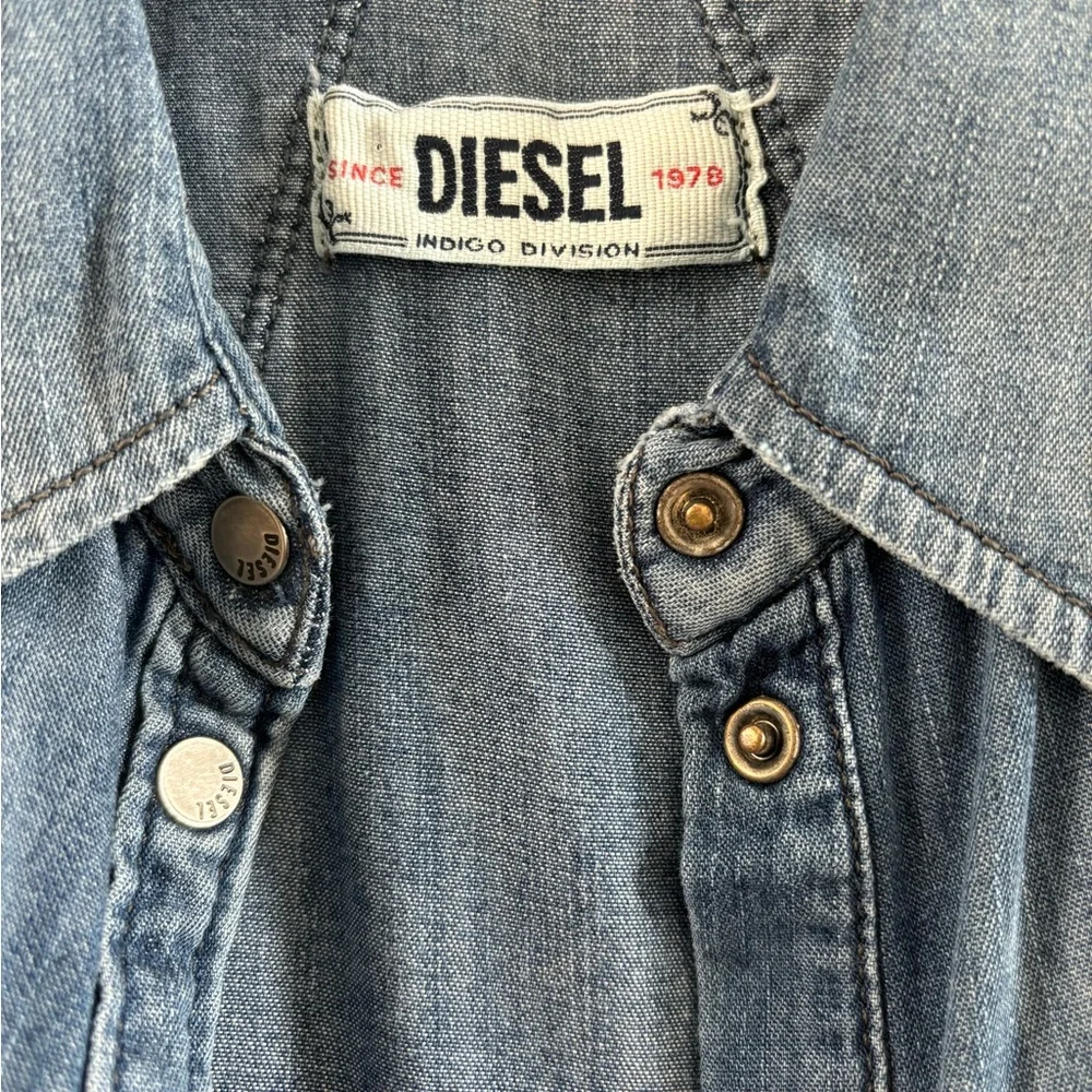 Denim Long Sleeve Maxi Dress - Picture 3 of 3